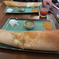 Vegan dosas  at Davie Dosa Company in Vancouver