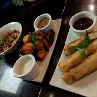 Vegan starters at Koi in Calgary