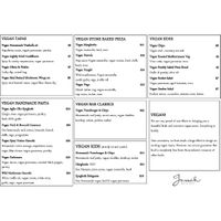 Menu at Jarrah in Hillarys