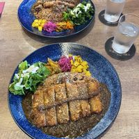 Vegan cutlet curry  at Chabuya Curry Hall in Kagoshima