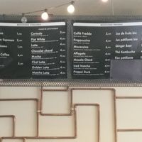 Menu at Arbuste in Caen