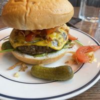 Vegan Viking burger  at Døgnvill Burger - Opera House in Oslo