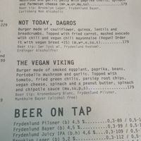 Veggie menu   at Døgnvill Burger - Opera House in Oslo