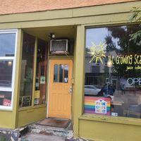 Front door at The Growing Season Juice Collective in Thunder Bay