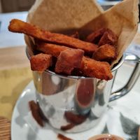 Sweet potatoes french fries at Shake Café in Florence