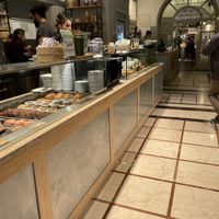 Interior counter  at Shake Café in Florence