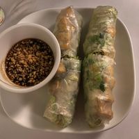 Veganized summer rolls with tofu at Wok in the Park in St Louis Park