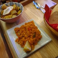 paella at Sol y Sombra Tapas Bar in Dundee
