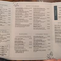 Menu 4th March 2024 at Royal Ship in Dolgellau