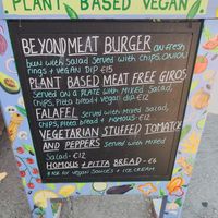 Menú at Souvlaki - Harbour lights in Paxos