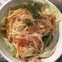 Som tum appetizer “papaya salad”   at Seeda Thai in Valley Stream