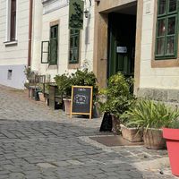 Entrance  at Café Lex in Szentendre