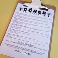 Menu at Döner Bei Tante Anne in Norwich