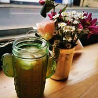 House made iced tea at Döner Bei Tante Anne in Norwich