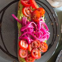 Avocado toast at FINT Kafé & Bar in Tromsoe