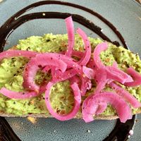 Avo toastt  at FINT Kafé & Bar in Tromsoe