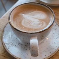 Cappuccino with oat milk at FINT Kafé & Bar in Tromsoe