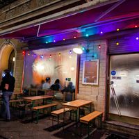 Outside of Nudelbude at Nudelbude in Berlin