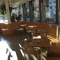 Seating inside at sweetgreen in New York City