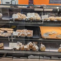 Bakery case with many vegan options at A Market Natural Foods in Newport