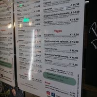 Menu at Atelier das Pizzas in Cascais
