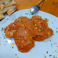 Sorrentino al monte con pesto rojo at Chiarissimo Pasta y Pizza in Laredo