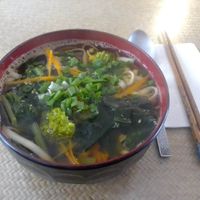 Veg udon at Lung Ta in Dharamshala