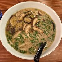Leek udon noodles  at Setsunai Noodle Bar in Lopez Island