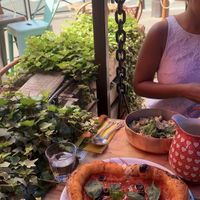 Outside view terrace  at Broadway Caffe in Paris