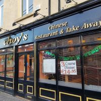 Front window at Choy's Chinese Restaurant in Celbridge