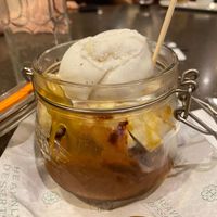 Banana, Carmel and brownie sundae.  at Heavenly Desserts in Nottingham