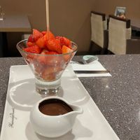 Perfect dream - strawberries and dark chocolate  at Heavenly Desserts in Nottingham