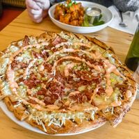 Reuben pizza with violife mozzarella & pastrami spiced seitan 🍕  at Garden Grille Cafe in Pawtucket