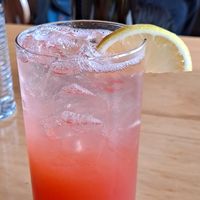 Sparkling Strawberry Lemonade Mocktail at Garden Grille Cafe in Pawtucket