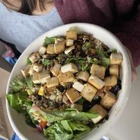 southwestern bowl with tofu- vegan at Harvest Kitchen in Greer