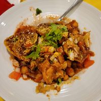 Samosa Chaat at AROMA in Galloway