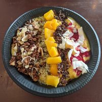 Vegan fruit bowl mango at Timeless Chocolate in Chatan