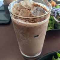 Vegan chocolate latte at Timeless Chocolate in Chatan