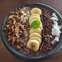Vegan fruit bowl accai at Timeless Chocolate in Chatan