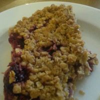 Raspberry flapjack (vg) at Clock Tower Cafe in Morpeth