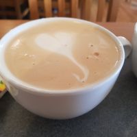 Decaf butterscotch soya latte 😋 at Clock Tower Cafe in Morpeth