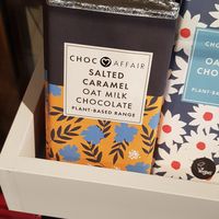 Vegan chocolate at Wallington Hall gift shop at Clock Tower Cafe in Morpeth