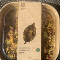 Houmous and falafel salad  at Clock Tower Cafe in Morpeth