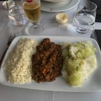 the vegetarian/vegan lentil dish at O Borges in Seia