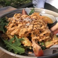 Friet vegan rendang (super lekker!)  at Buitencentrum De Pelen in Ospel