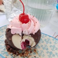 Inside at Confetti Dessert Boutique in Santorini