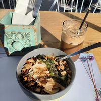 Tropical Smoothie Bowl at Confetti Dessert Boutique in Santorini