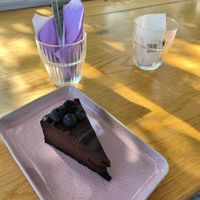 Chocolate Cheesecake at Confetti Dessert Boutique in Santorini