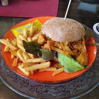 Jack fruit Burger at Hotel Restaurant Seeblick in Gronau