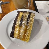 Chocolate Jaffa cake.   at The Old Barn Tearoom in Malham